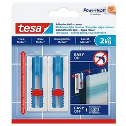 Tesa 77768, Indoor, Hilfshaken, Blau, Weiß, Klebestreifen, 2 kg, Fliesen & Metal