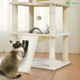 VOUNOT Katzenbaum 215 cm Beige/Grau