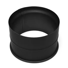 raik Ofenrohr Doppelwandfutter 200 mm Stahlblech 0,20 m Schwarz