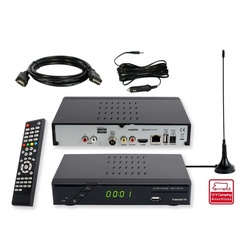 Sky Vision SET-ONE EasyOne 740 HD DVB-T2 Receiver inkl. 3 Monate gratis Freenet DVB-T2 HD Receiver