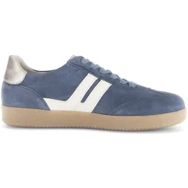 Gabor Damen Sneaker Veloursleder Blau/Weiß 41