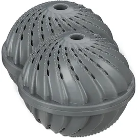 Relaxdays Waschball 2er Set grau