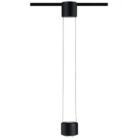 Paulmann URail LED Pendel Aldan schwarz-matt Ø 9,8 cm, warmweiß, dimmbar