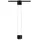 Paulmann URail LED Pendel Aldan schwarz-matt Ø 9,8 cm, warmweiß, dimmbar