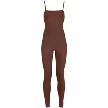 Girlfriend Collective Jumpsuit "Girlfriend Collective one-piece suit The Unitard", Damen, Gr. XS, Normalgrößen, earth, Obermaterial: 79% Polyester, 21% Elasthan, GIRLFRIEND COLLECTIVE, Overalls Jumpsuit