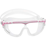 Cressi- SKYLIGHT-BRILLE SIL, KLAR/RAHMEN WEISS ROSA