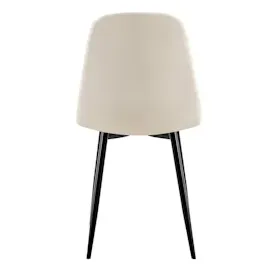 CLP 4er Set Esszimmerstuhl Baxter Samt I Gesteppter Küchenstuhl I Polsterstuhl Mit Metall-Gestell