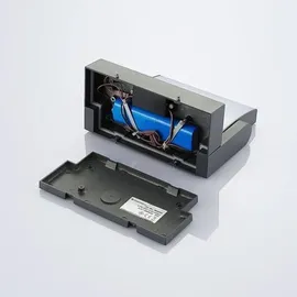 LINDBY LED-Solar-Außenwandlampe Sherin, anthrazit, Sensor - schwarz,