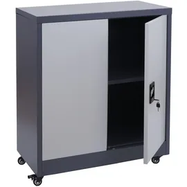 Mendler HWC-O50 Aktenschrank 98x80x40 cm dunkelgrau