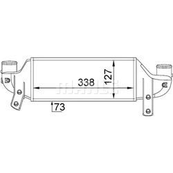 Ladeluftkühler MAHLE CI 202 000S Ford Fiesta IV Focus I Turnier