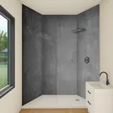 yourplate Duschrückwände mit individueller Größe (3 Rückwände – Premium Matt – st05) – Duschrückwand Alu mit Feuchtigkeitsschutz – Rückwand Dusche zur einfachen Montage