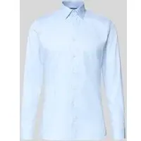 OLYMP No. Six Slim Fit Businesshemd mit Kentkragen, Bleu, 40