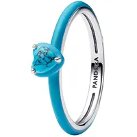 Pandora Türkisfarbener Herz-Stein Ring 193828C01 Damenring