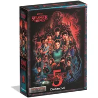 CLEMENTONI Puzzle Stranger Things Teil 5 - 1000 Teile Erwachsene - HQ Collection 70 x 50 cm - Anspruchsvolles Puzzle 14-99 Jahre - 37096