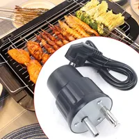 220V Grillmotor,Barbecue Rotator Motor Grill Elektrische Maschine Outdoor BBQ Werkzeug,BBQ Motor Barbecue Grill Motor Zubehör,One-Touch-Schalter