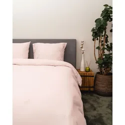 Bettwäsche KAYORI "Aya", rosa, B/L: 155cm x 220cm, , Lyocell, B/L: 80cm x 80cm, Lyocell, Obermaterial: 100% Modal, Bettwäsche, Hergestellt aus 20% Seide und 80% Lyocell