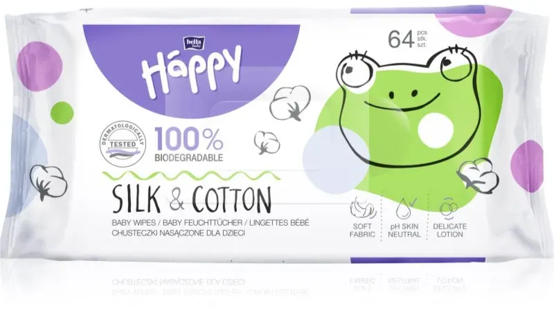 BELLA Baby Happy Silk & Cotton Feuchttücher 64 St.
