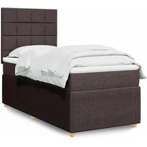 vidaXL Boxspringbett 180 x 200 cm Dunkelbraun