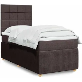 vidaXL Boxspringbett 180 x 200 cm Dunkelbraun
