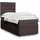 vidaXL Boxspringbett 180 x 200 cm Dunkelbraun