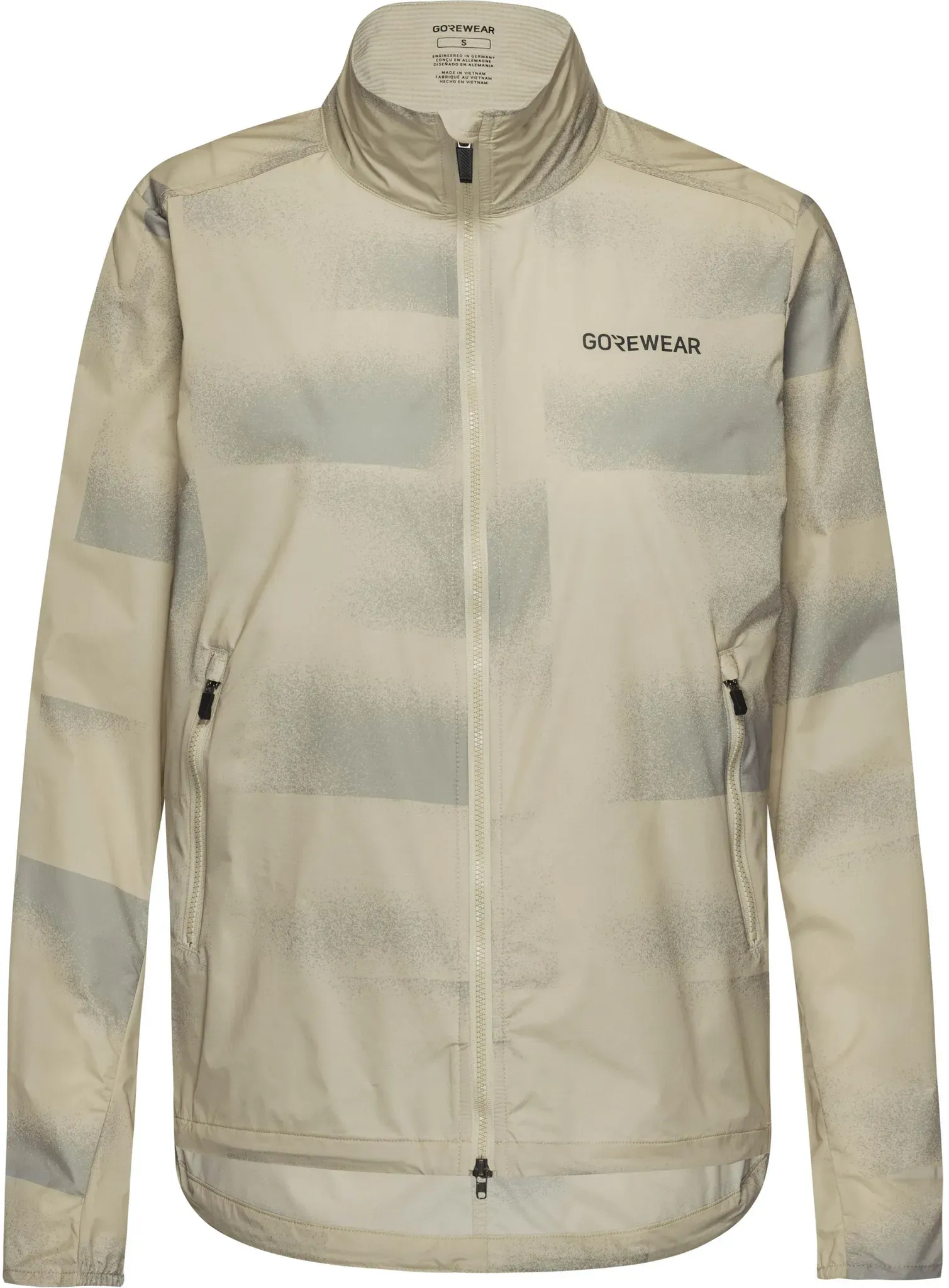 GOREWEAR CONCURVE Laufjacke Damen in mosaictech beige-lab gray, Größe XL - beige