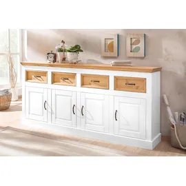 OTTO home Sideboard Selma 192 x 87 x 38 cm Weiß