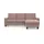 Home Affaire Ecksofa HOME AFFAIRE "Summer L-Form", rosa (altrosa), B:249cm H:91cm T:164cm, 95% Polyester, 5% Polyamid, Sofas, Ecksofa, mit Recamiere, mit oder ohne Bettfunktion und Bettkasten, Cord-Bezug