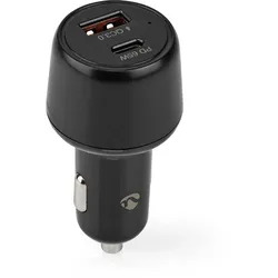 Nedis Car Charger, Auto, Zigarettenanzünder, 20 V, Schwarz