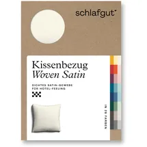 schlafgut Kissenbezug Woven Satin 40 x 40 cm Gelb