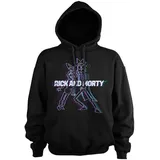 Rick and Morty Hoodie Schwarz L