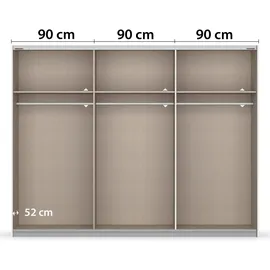 Rauch Schwebetürenschrank BAREA 271 x 210 x 62 cm Beige