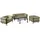 konsimo® TRIGLO Garten-Lounge-Set 4-tlg. dunkelgrau/beige