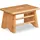 Relaxdays Fußbank Bambus 33 x 20 x 21,5 cm Natur