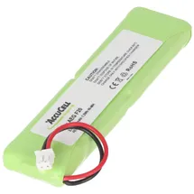 AccuCell Akku passend für Philips Monolith M9951B/01 2,4 Volt Akkupack für Monolith M9951B/01, fertiger Akkupack mit Kabel und Stecker