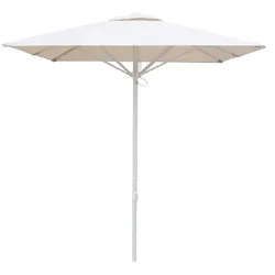 Resol garbar CORSICA Regenschirm Outdoor 200x200 Weiß (Schirmständer nicht enthalten)
