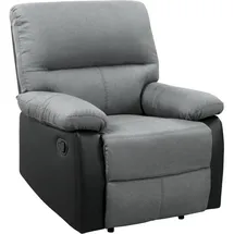 Habitat et Jardin Relaxsessel lincoln Textil 89 x 103 x 90 cm Schwarz/Dunkelgrau