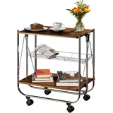 Wenko Servierwagen Dinett Deluxe braun 68,0 x 40,6 x 70,0 cm