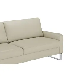 Max Schelling Ledersofa 3-Sitzer Creme