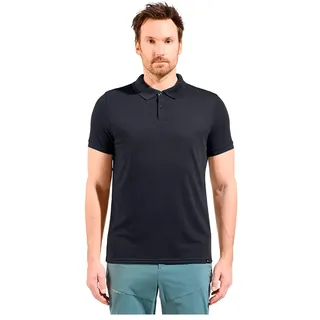 Odlo Herren Ascent Natural Polo T-Shirt (Größe XXL, schwarz)