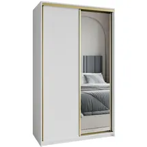 masseno Schwebetürenschrank TAVI 120 x 205 x 60 cm Weiß