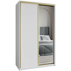 masseno Schwebetürenschrank TAVI 120 x 205 x 60 cm Weiß