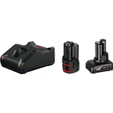 Bosch Professional Akku-Starterset 1600A01NC9 inkl. 1 x 2,0 Ah Akku + 1 x 4,0 Ah Akku + Ladegerät
