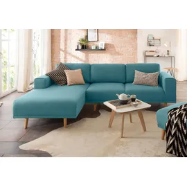 Home Affaire Ecksofa Lasse L-Form Mikrofaser 3-Sitzer Grün