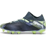 Puma Future 7 Match FG/AG Soccer Shoe, Gray Skies White-Fizzy Apple, 43