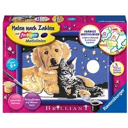 Ravensburger Malen-nach-Zahlen Funkelnder Sternenhimmel mehrfarbig