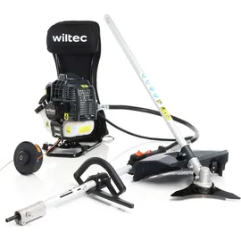 Wiltec 2-in-1 Multifunktionsgerät 2-Takt Motor Rucksack Rasentrimmer