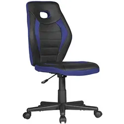 AMSTYLE Kinderdrehstuhl, SPM1.388 Stoff blau, Gestell schwarz