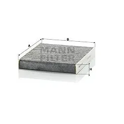 Mann-filter Filter, Innenraumluft [Hersteller-Nr. CUK2145] für Subaru