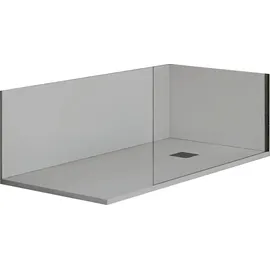 MIRLO Duschrückwand Nexo grau 70x90cm