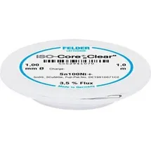 Felder Löttechnik ISO-Core Clear Sn100Ni+ Lötzinn Spule Sn99,25Cu0,7Ni0,05 1mm